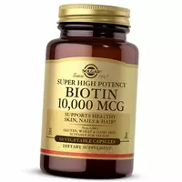 Биотин, Biotin 10000, Solgar  60вегкапс (36313030)