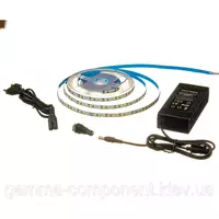 LED світлодіодна стрічка білого кольору 12В комплект (5 метрів)