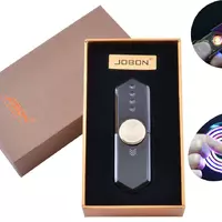 USB запальничка-спиннер в подарунковій упаковці Jobon (Спіраль розжарювання) №HL-10 Black