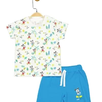 Костюм (футболка, шорты) Mickey Mouse 86 см (1 год) Disney MC17254 Бело-синий 8691109874528