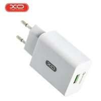 Мережевий зарядний пристрій для телефона XO L36 QC3.0 1USB/3A заряджання для портативних пристроїв Білий