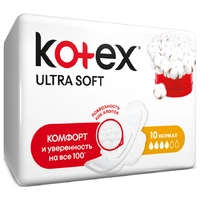 Прокладки кotex ultra soft normal (10 шт) (5029053542669)