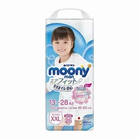 Подгузники-трусики Moony для девочек XXL 13-28 кг 26 шт (4903111211654)