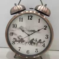 Настільний годинник з будильником 20,5 см, бронза