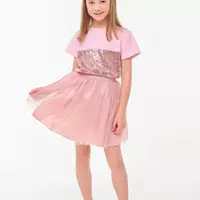 Спідниця рожева з фатином для дівчаток YH.22.22.001