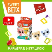 Пушистики Котята Sweetbox Свитбокс BABY жевательный мармелад с 2-мя игрушками в коробочке