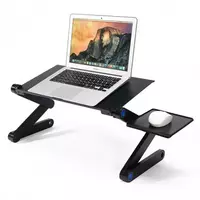 Столик для ноутбука с охлаждением Laptop Table T8, 2 кулера, материал - сплав алюминия