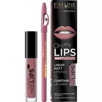Набор Eveline Cosmetics Oh! My Lips Жидкая помада для губ 04 4.5 мл + Карандаш для губ 1.2 г (5901761966701)