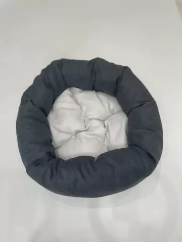 Лежак для котов и собак SKYPUFF 50 см Graphite + White